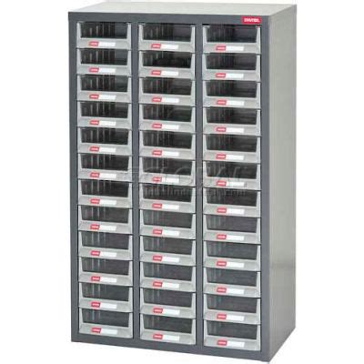 Shuter Parts Drawer Cabinet, 36 Drawers, Floor unit, 